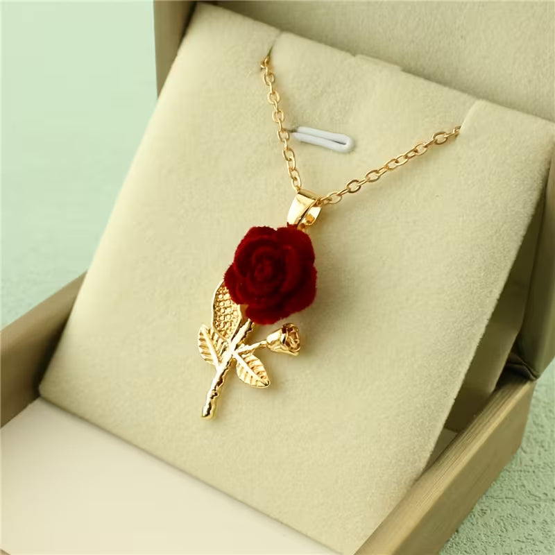 🌹 Collar de la Bella y la Bestia