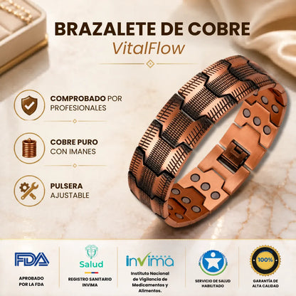 Brazalete de Cobre Magnético® VitalFlow
