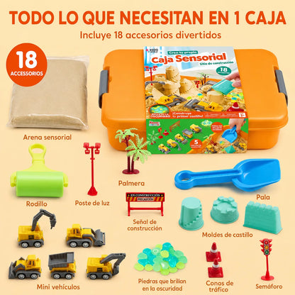KiddoWorld™ Caja Sensorial de Arena Espacial Montessori⌛👧🏻