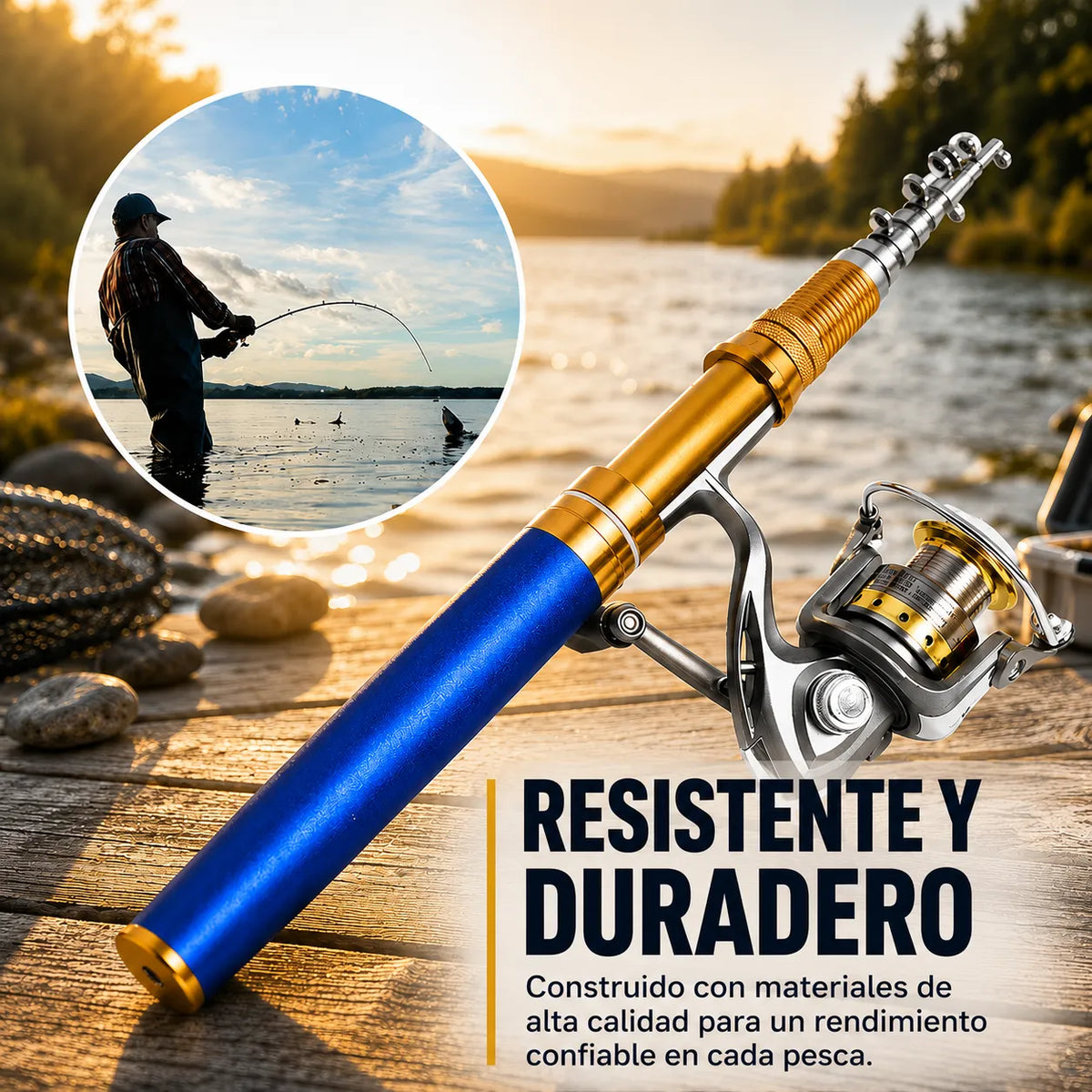 PocketCast™Mini Caña de Pescar Tipo Bolígrafo🎣🐟