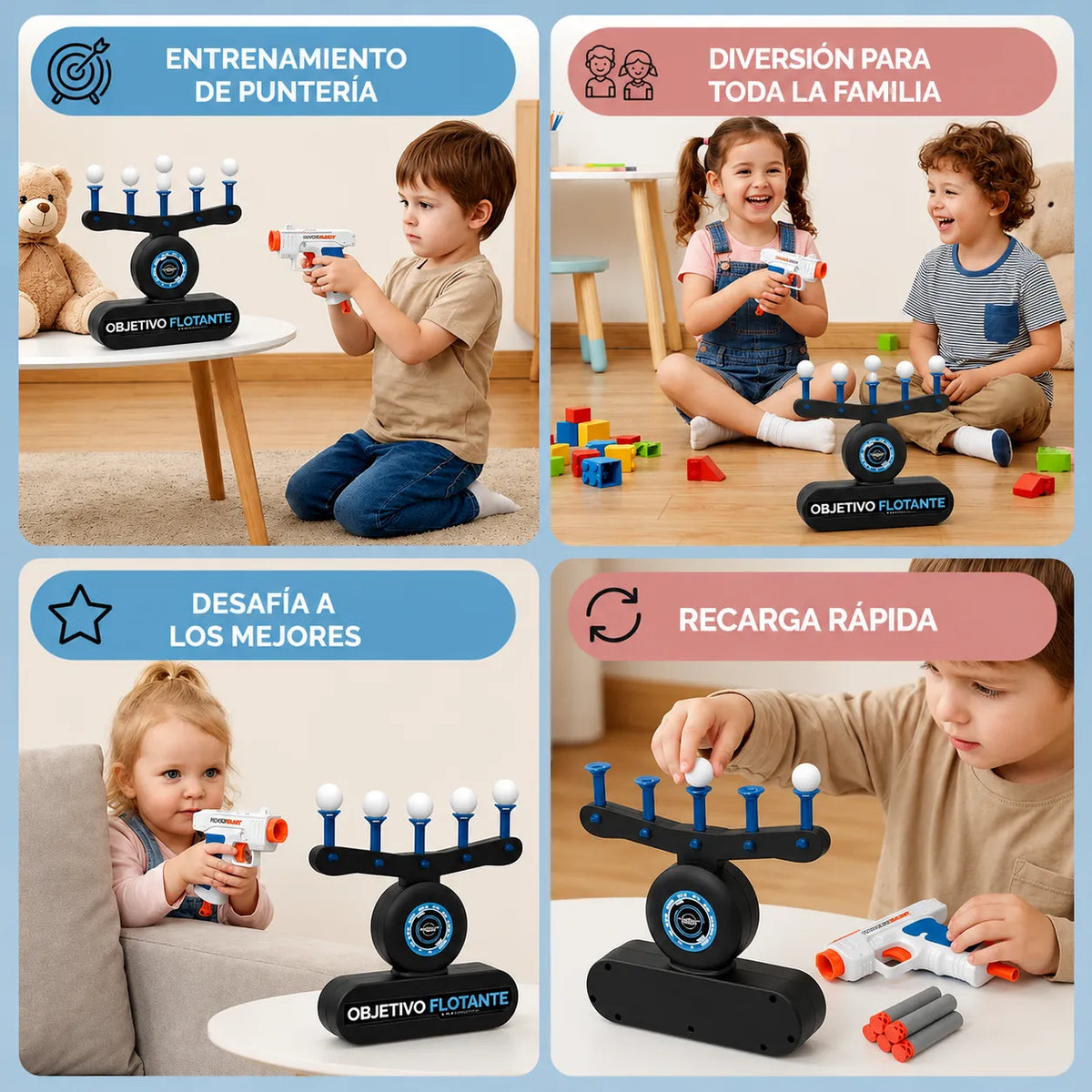 HoverBlast™ Juego de Precisión con Pelotas🏐🏓