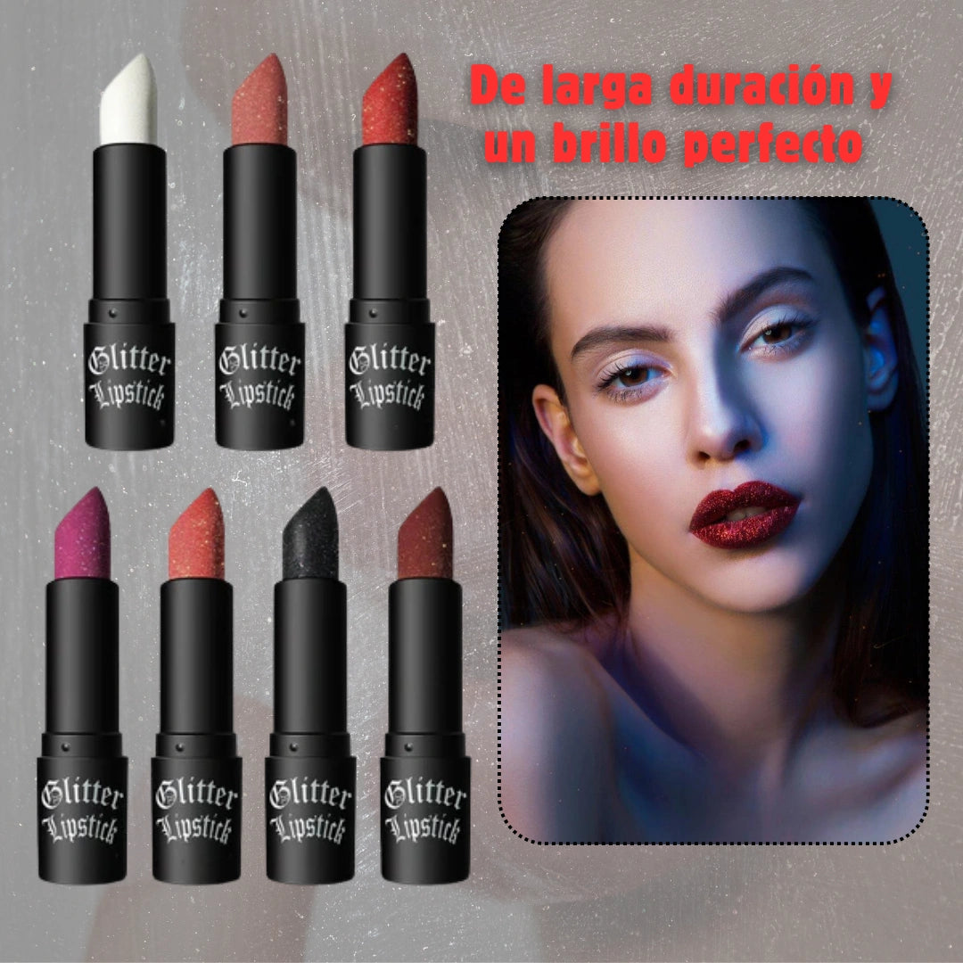 GLAM GLOW™- Labial con Glitter Brillante y Duradero- Compra UNO y lleva DOS