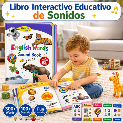 SoundMaster Kids™ Libro Interactivo de Inglés