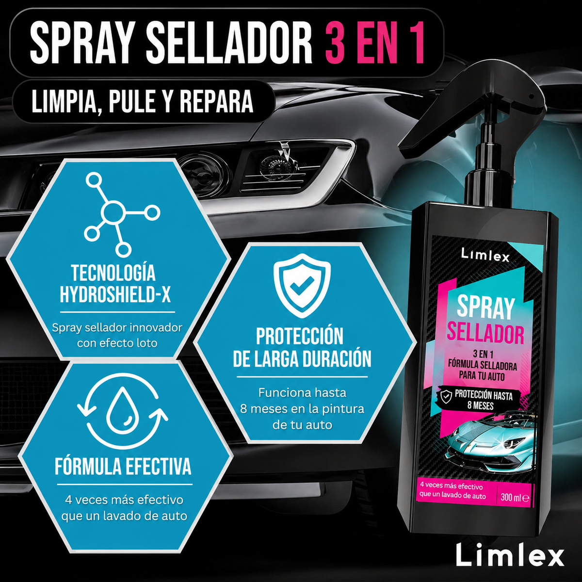 🚗 Kit de cuidado del automóvil Limlex® Platinum