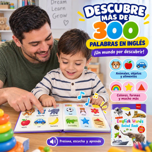 SoundMaster Kids™ Libro Interactivo de Inglés