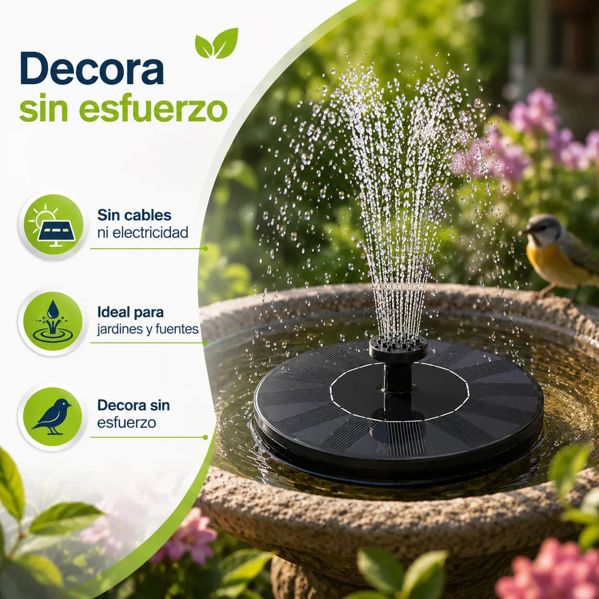 EcoGarden™: Fuente Solar Flotante