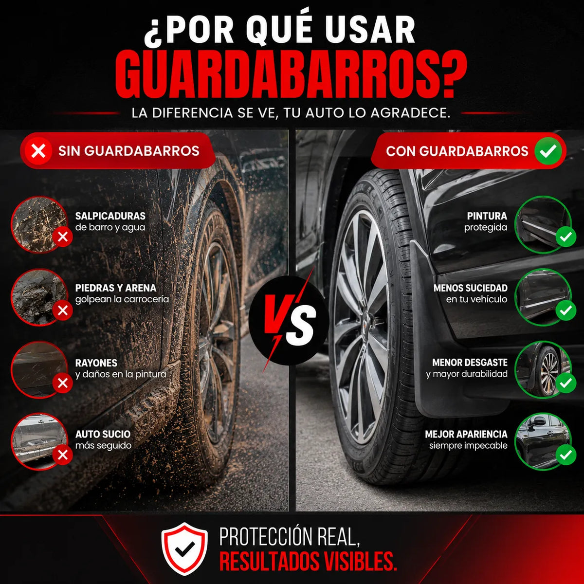 FlexGuard™🚗 Kit x4 Protectores de Barro