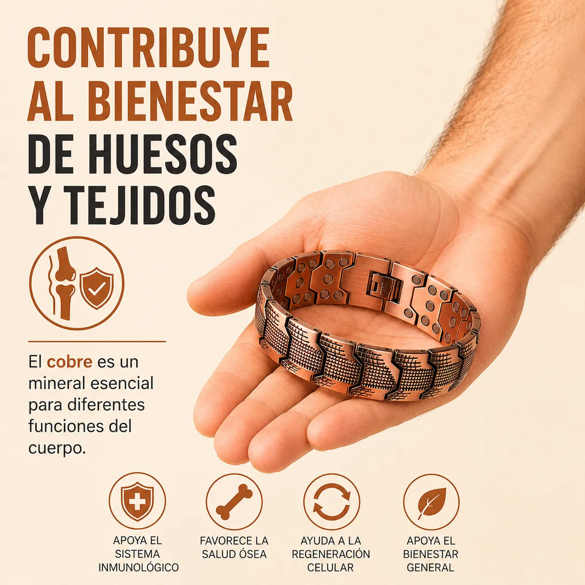 Brazalete de Cobre Magnético® VitalFlow