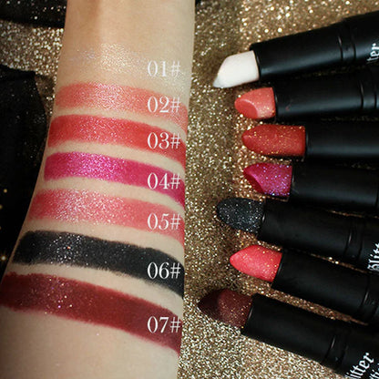 GLAM GLOW™- Labial con Glitter Brillante y Duradero- Compra UNO y lleva DOS
