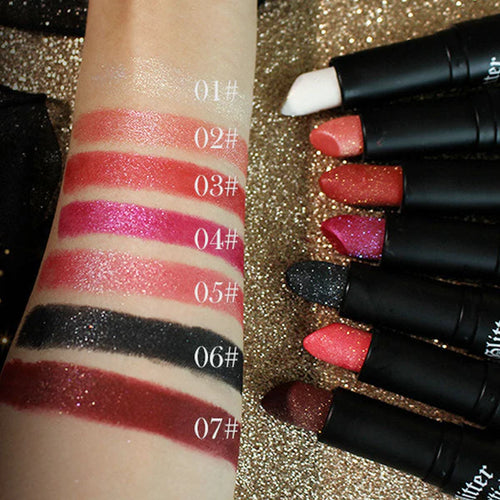 GLAM GLOW™- Labial con Glitter Brillante y Duradero- Compra UNO y lleva DOS