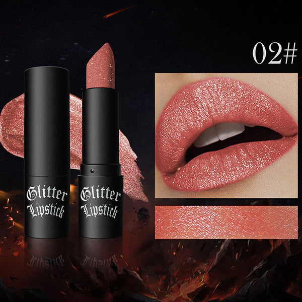 GLAM GLOW™- Labial con Glitter Brillante y Duradero- Compra UNO y lleva DOS